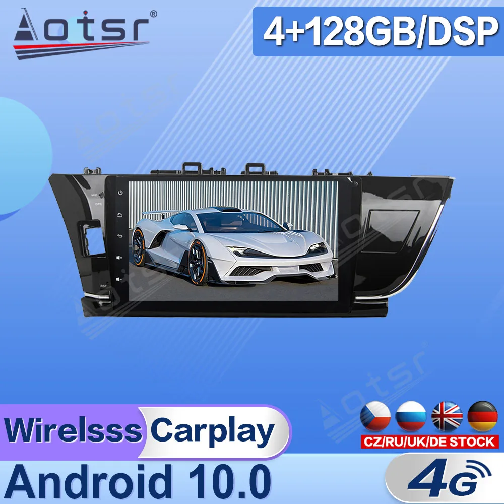 

Android 10 For Toyota Corolla 2014 2015 2016 Tape Radio Car Multimedia Stereo Player Recorder Auto GPS Navi Head Unit 2Din DPS