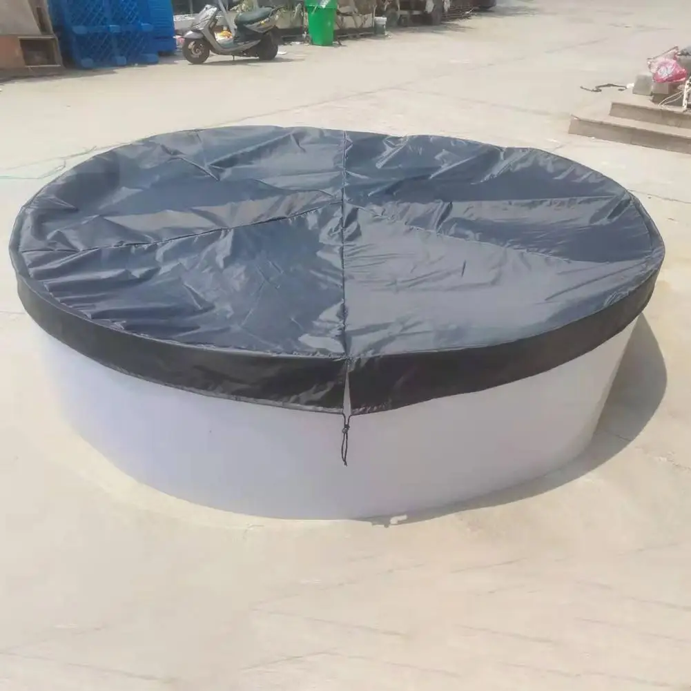 

Round Foldable Swimming Pool Cover Heat Insulated Pool Cover Dustproof Swimming Pool Protector Solar Pool Cover 244/305/366CM