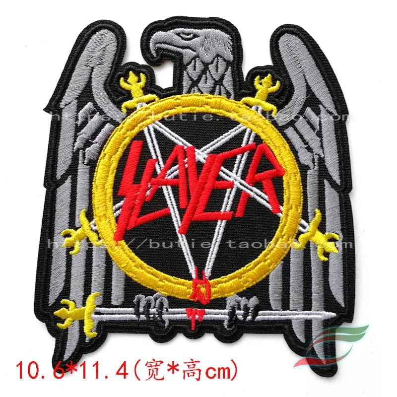 Band a239 embroidery skull hard rock band heavy metal band badge logo pasted with punk back tape