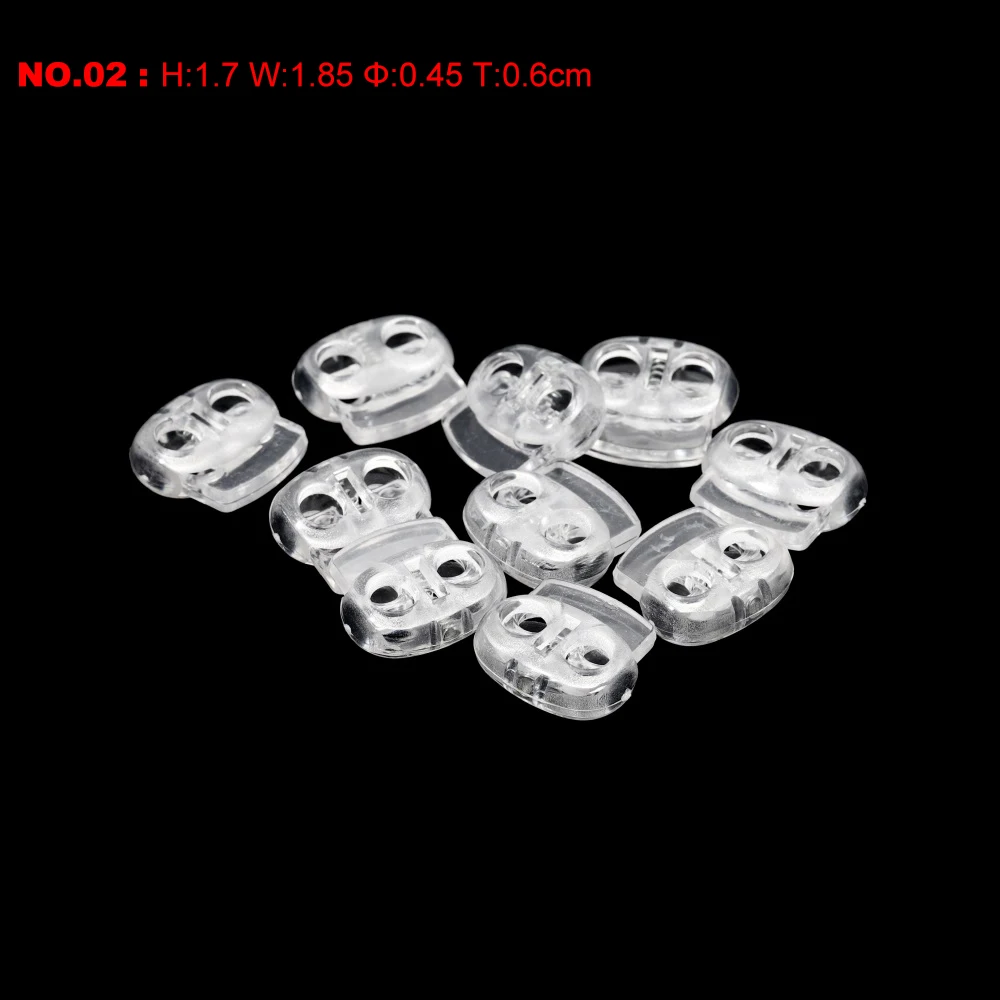 10pcs Cord Lock Plastic Stopper for DIY Jewellery Making