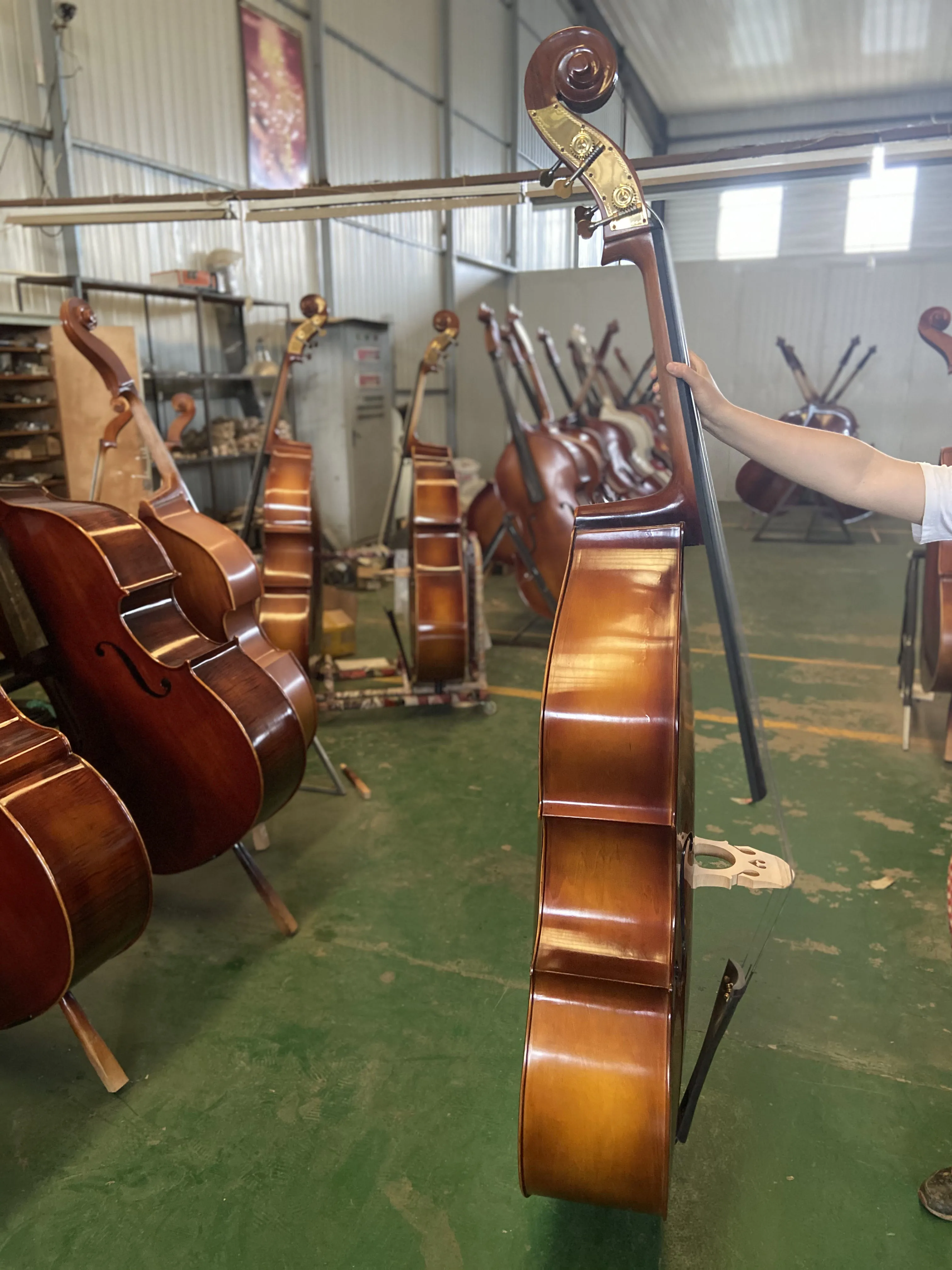 Hand-made Maple Plywood, 3/4 Double Bass, Suitable for beginners, High Quality - Image 3
