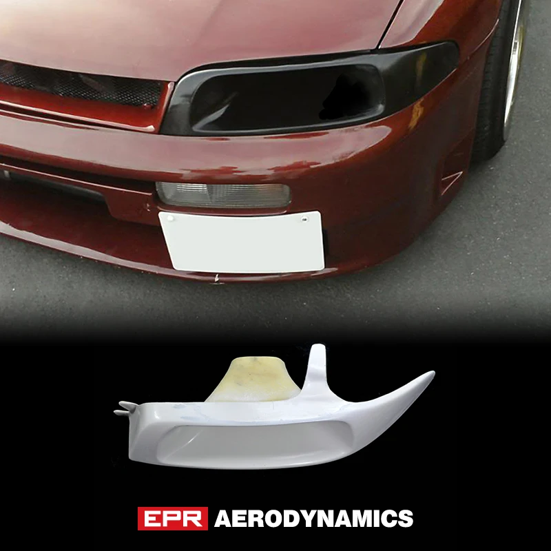 For Nissan R33 Skyline GTS GTR VEN Style FRP Fiber Unpainted Front Headlight Replacement Exterior Accessories Body Kit(left)