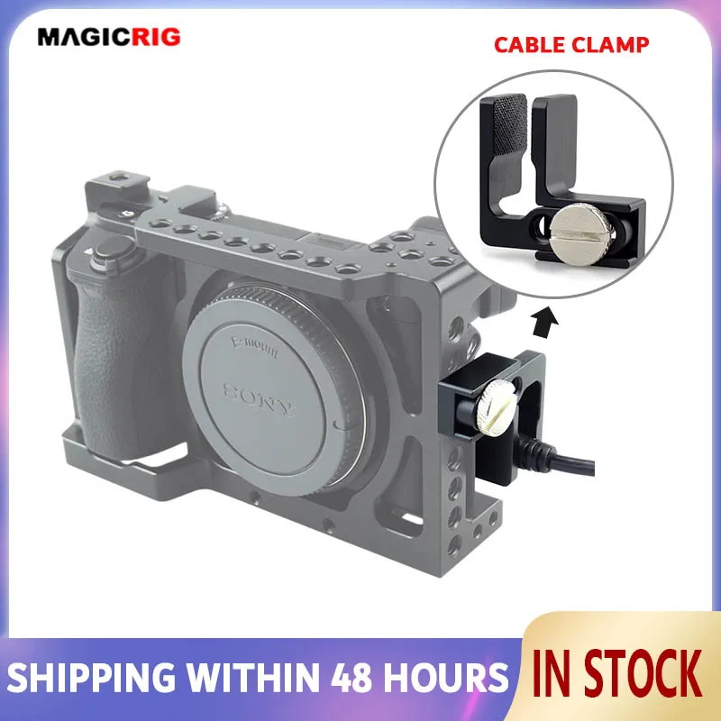 

MAGICRIG Camera Lock Clamp HDMI Cable Clamp For DSLR Camera Cage, For Sony A6600 / A6500 / A6400 / A6300 / A6000 / BMPCC 4K 6K