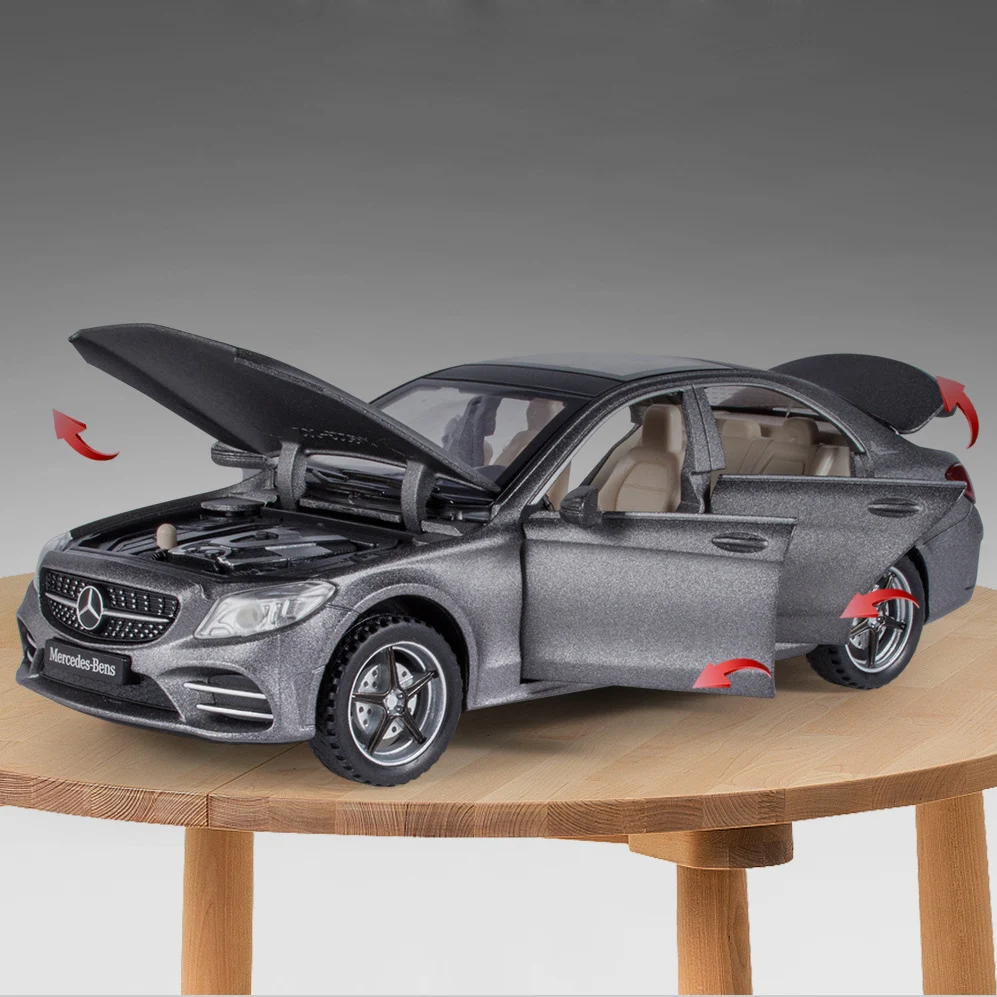 لعبة هدايا للأطفال من Benz C260 موديل Diecast بمقياس 1/32 يمكن سحبها إلى الخلف