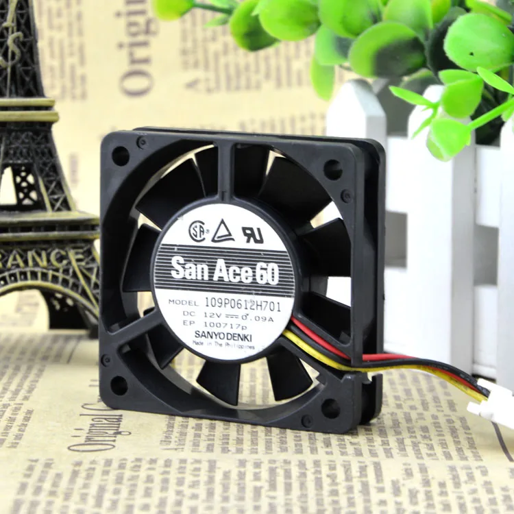 

NEW 6015 12V 0.09A 109P0612H701 6CM Motor protection cooling