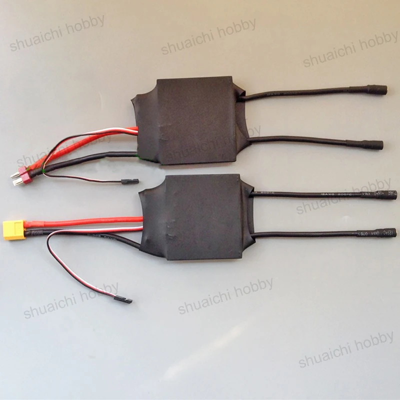 1PC 12V-24V Bidirectional Brushed ESC High Power Electric Speed Controller with XT60/T Plug for RC Tug Boat 997 Motor Parts