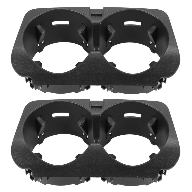 2X Car Front Center Console Water Cup Holder Insert Frame for Mercedes-Benz C-Class W205 E-W213 KZS-W253 V-W447