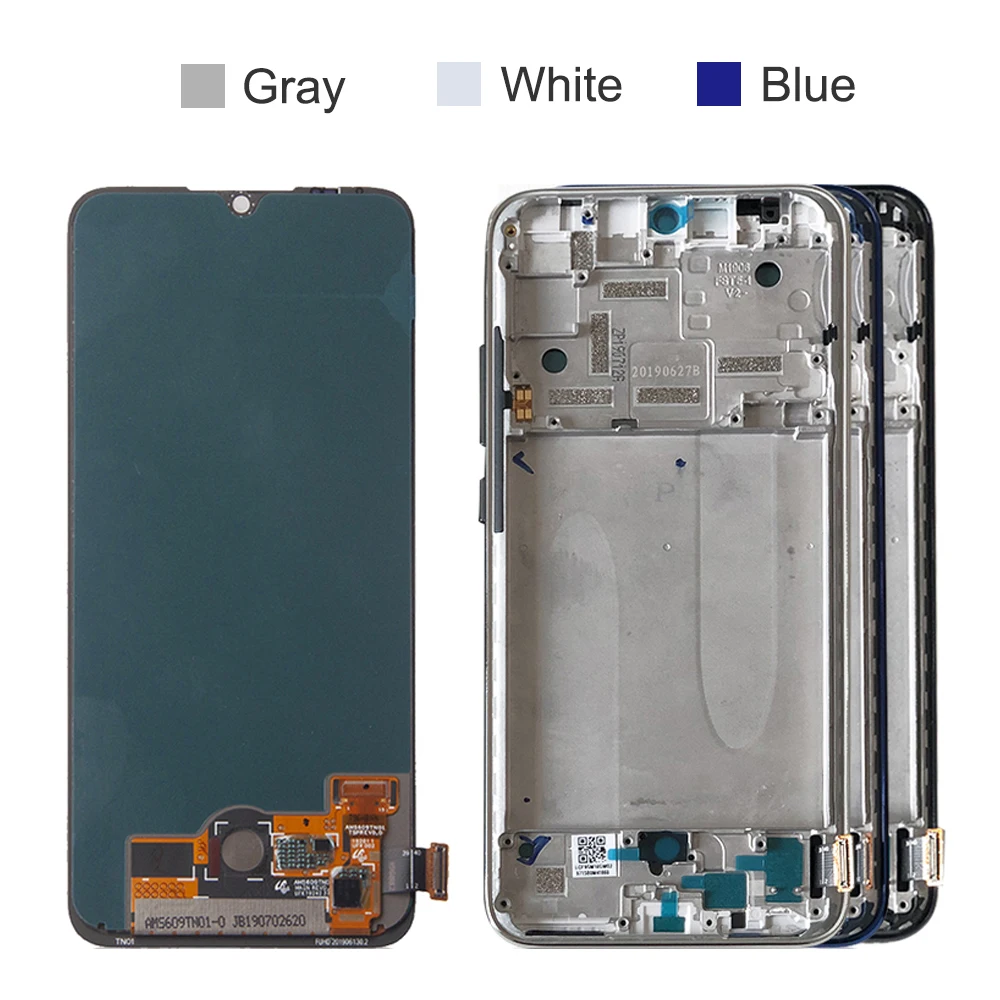 For Xiaomi Mi A3 LCD Display Touch Screen with Fingerprint Assembly For MiA3 Xiaomi A3 Xiaomi cc9e Screen Replacement