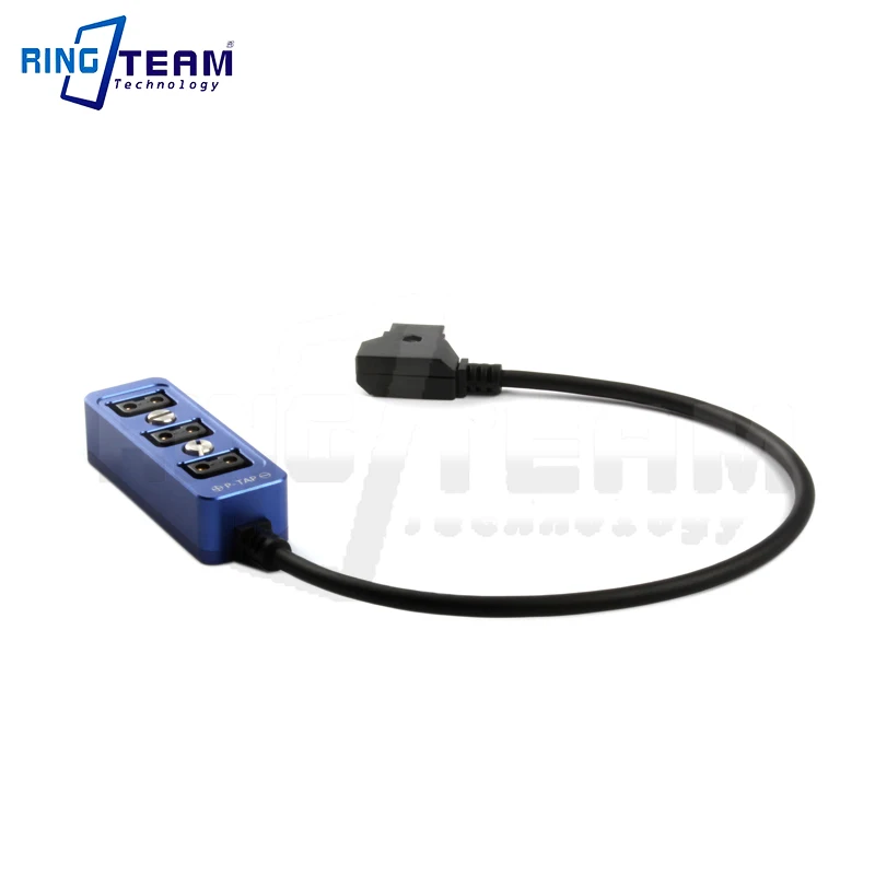 

Blue D-TAP Distributor D-TAP to 3 D-TAP Camera Power Three Way Splitter, D-TAP Splitter Metal Case ARRI LF Pin Screw