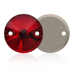 Red Round K9 Crystal Strass Glass Flatback Sew-on Rhinestones for Diy Craft Christmas Clothing Garment Decoration Jewelry Beads