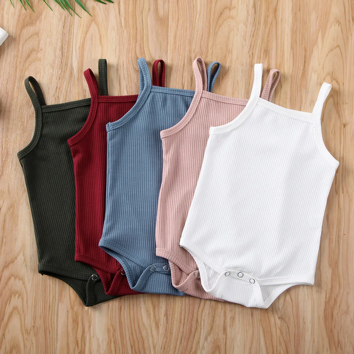 Summer Girls Sleeveless Cotton Romeprs Newborn Clothes Baby Jumpsuit Infant Boys Clothing