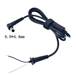 1pcs DC 6.0 x 4.4 6.0*4.4mm Power Supply Plug Connector With Cord / Cable For Sony Laptop Adapter 6.0*4.4