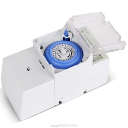 SUL181H Mechanical Timer 220V 16A Din Mount 24H 8 Settings Manual/Auto Controller Time N17 20 Dropshipping
