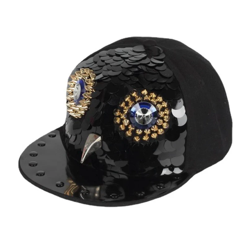 Doitbest Europe Metal Punk Kids Baseball Caps rivets Children Hip hop Cap snapback caps Boys Girls Peaked cap Parent-child hat