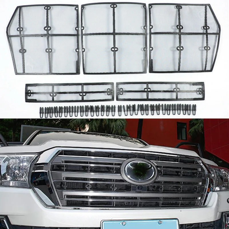 

Stainless Car Insect Screening Mesh Front Grille Net For Toyota Land Cruiser 200 LC200 FJ200 2008-2018 2019 2020 Accessories