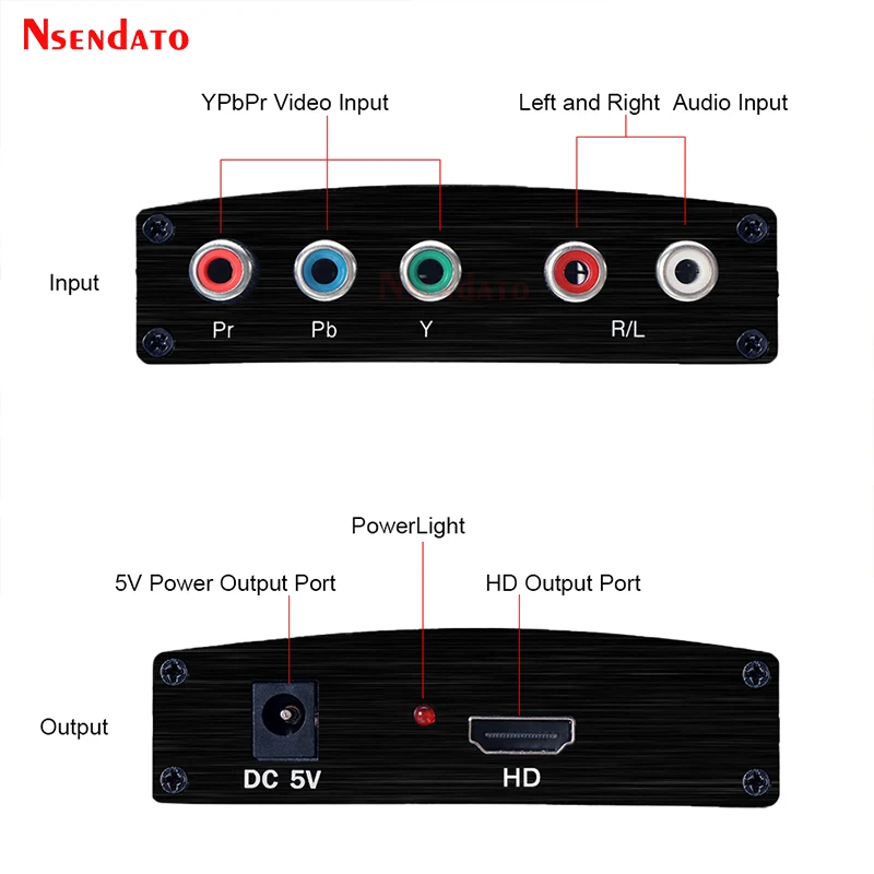 Convertidor AV YPbPr a HDMI 1080p - RCA a HD para PS2, DVD, PSP y Xbox - imagen 2