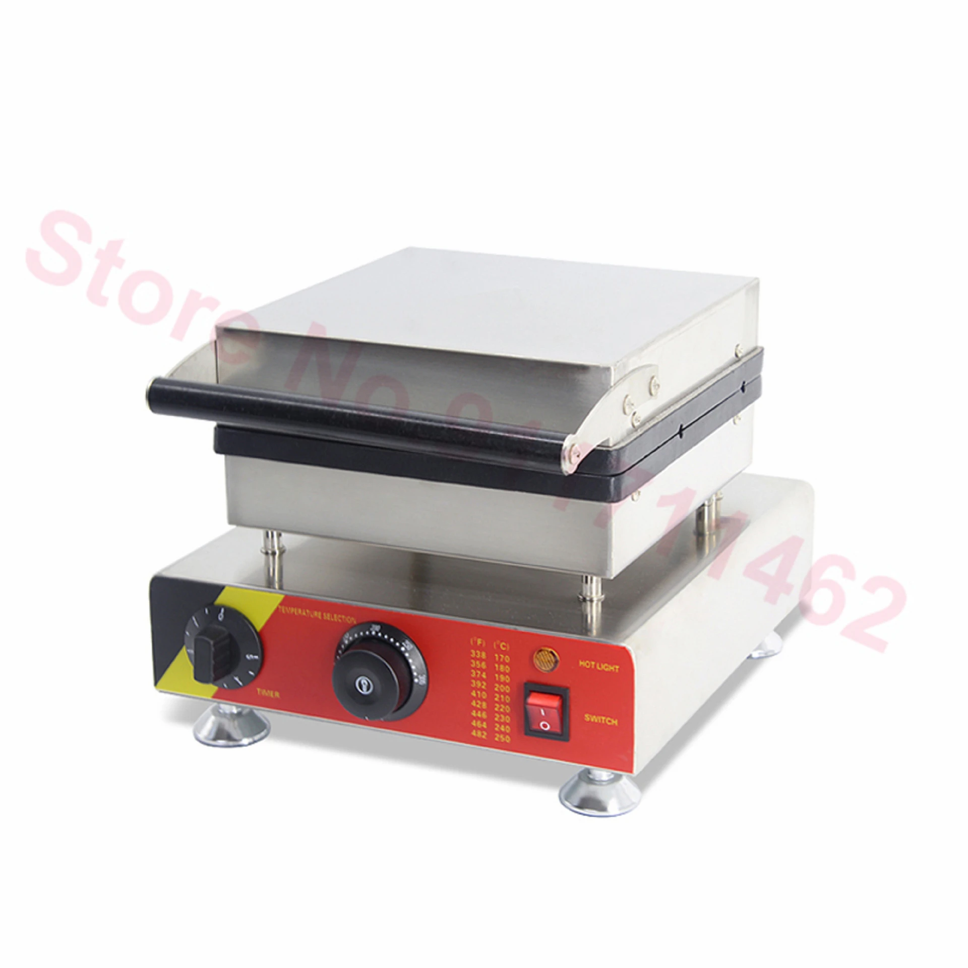 Коммерческая 6-прямоугольная вафельница, бельгийские вафли на палочке, вафельница, железный антипригарный тостер для кексов