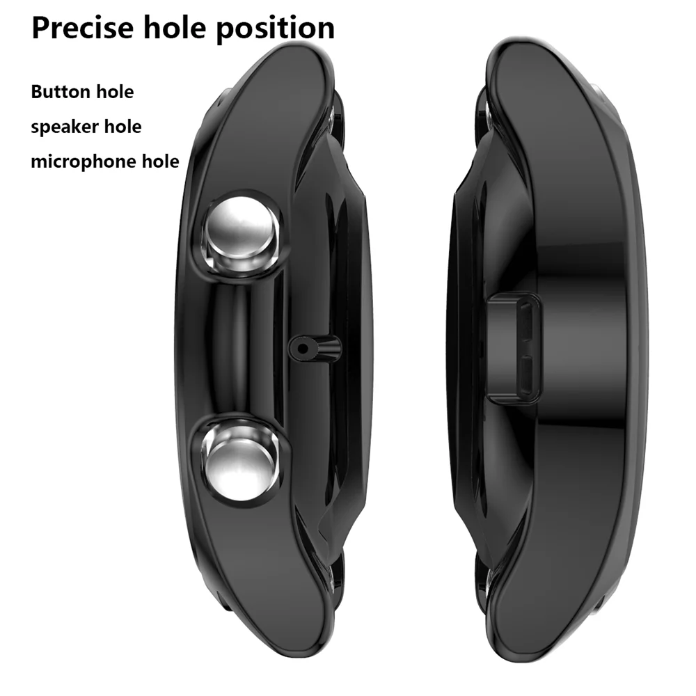 Screen Protection Watch Case for Samsung Galaxy Watch 3 45mm 41MM Soft Ultra-Thin Tpu clear Protector Cover frame Plating color