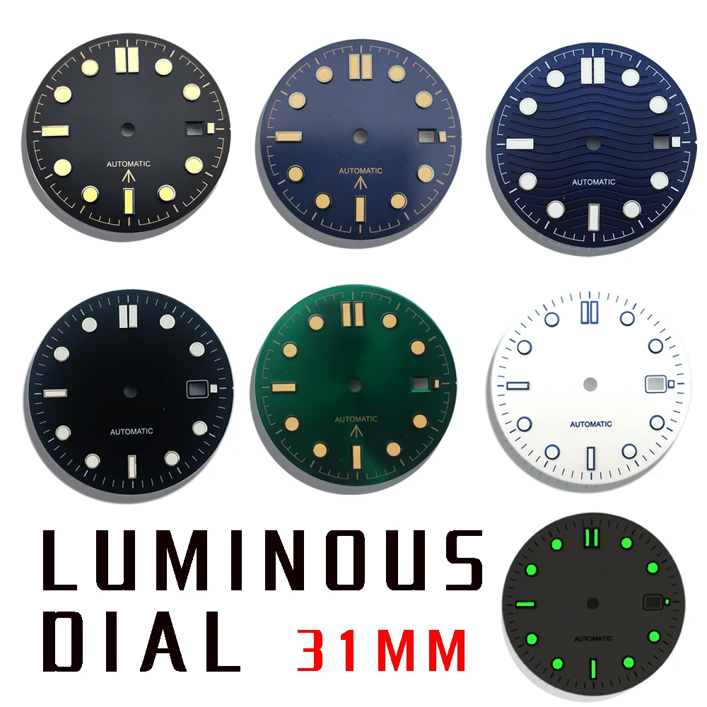 Watch Parts 31mm Aseptic Dial Window For  ETA 2824 2836   Miyota 8215 821A Mingzhu DG 2813 3804 Seagull 1612 movement 42