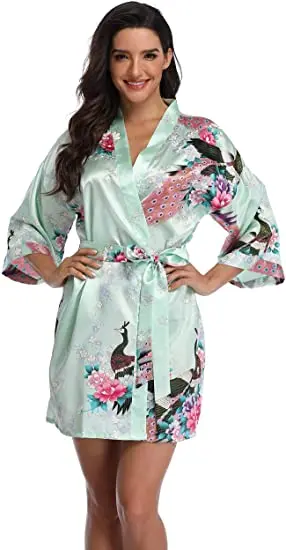 Rayon Robes Women Nightwear Flower Home Clothes Intimate Lingerie Casual Kimono Bath Gown Lady Sexy Night Dress Oversize 3XL