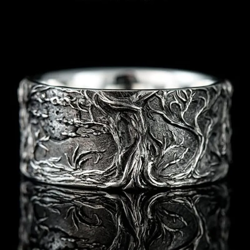 Fashion Hip Hop Rock Unisex Finger Ring Punk Gift  Wolf Rings for Men\'s Vintage Curled Wolf Ring  Animal Jewelry Rings