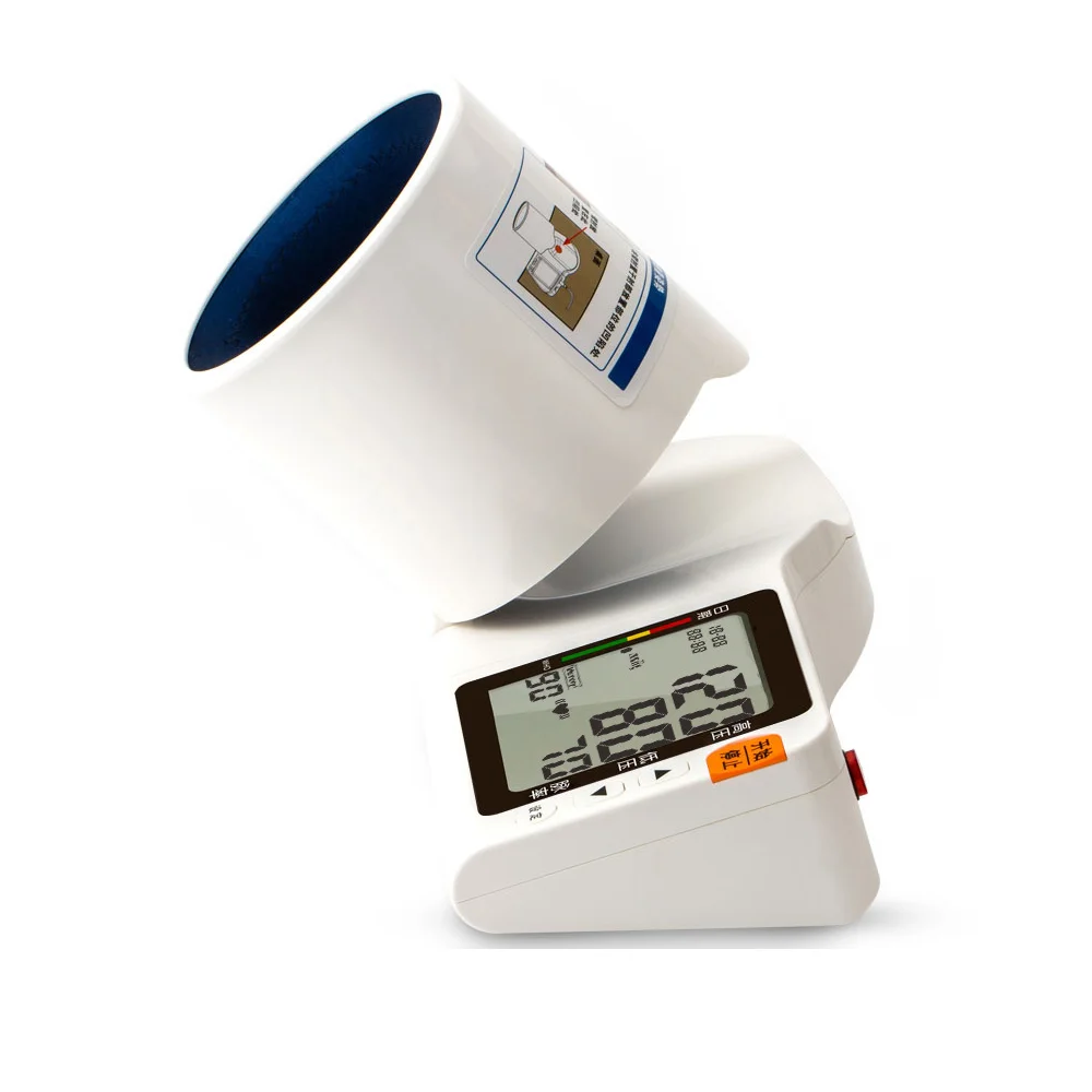 Wearable Portable heart rate and smart watch blood pressure monitor arm through cuff cylinder