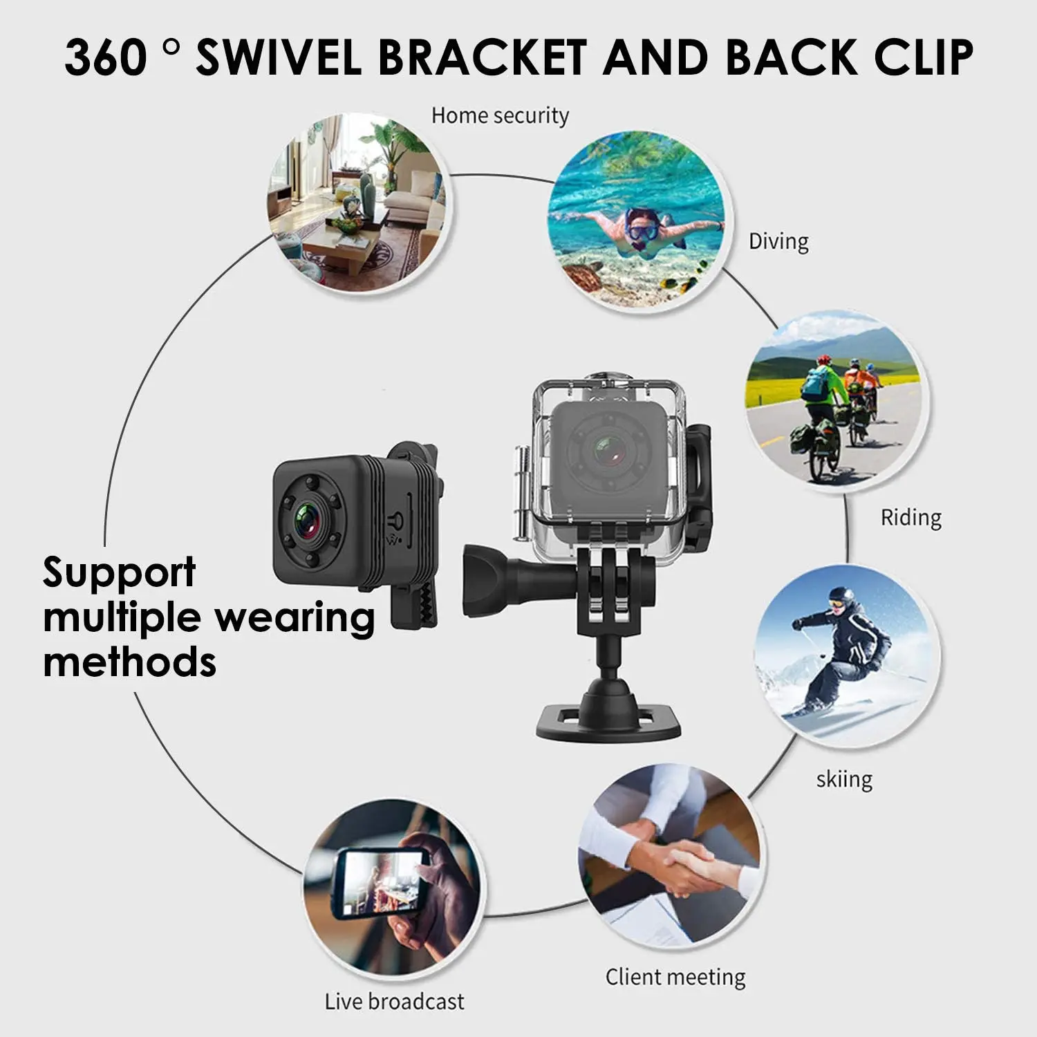 SQ29 Wifi Mini Camera HD Small Sensor Night Vision Camcorder Sport DV Micro Camera With Waterproof Shell Support Hidden TF Card