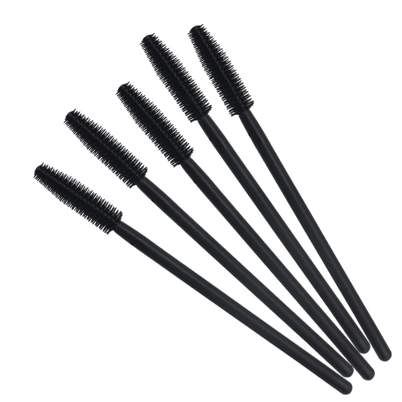 HOT 100 pcs Disposable Silicone Eyelashes Brushes Mascara Stick Applicator Makeup Brush Eyelash Extension Make up Tools