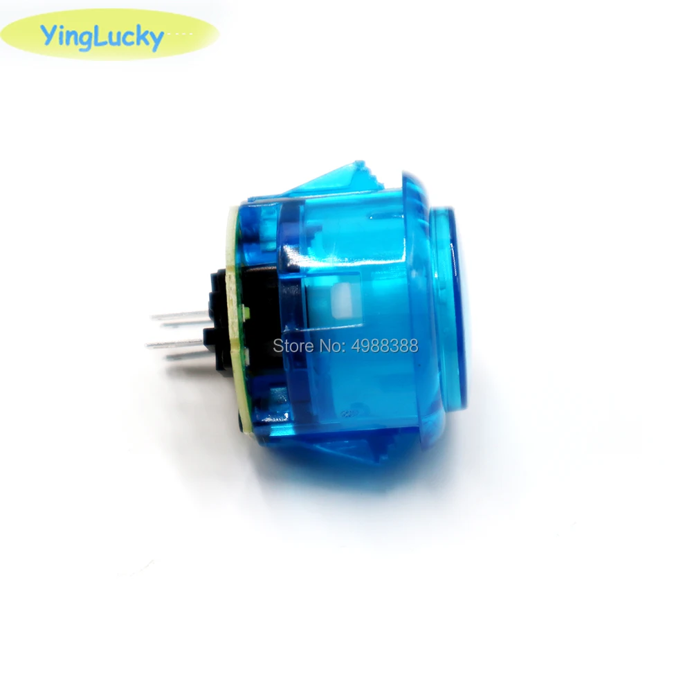 1 шт. 30 мм Sanwa светодиодная аркадная Кнопка с подсветкой, 1 и плеер, микропереключатель, плеер, хромированные Джойстики, аксессуары