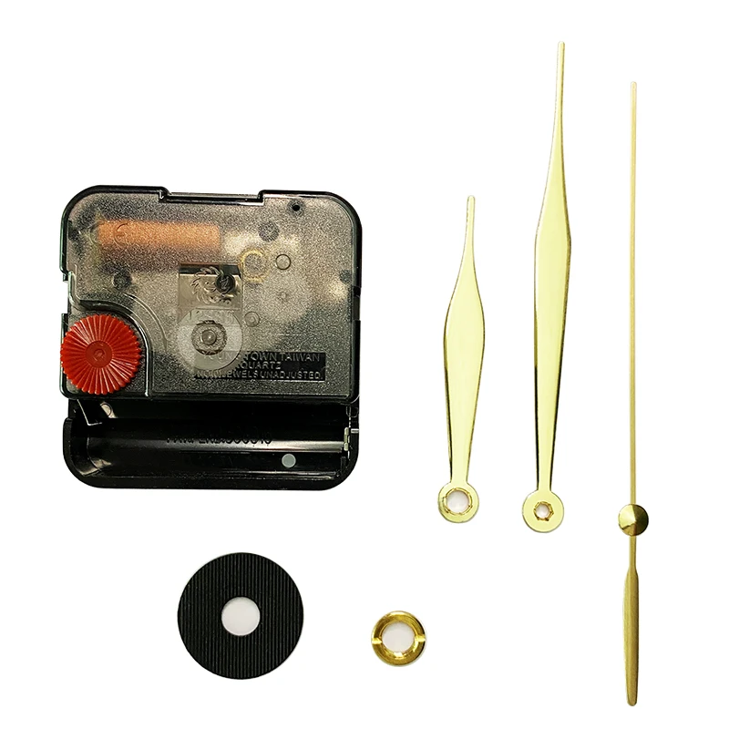 12888 Wall Clock Mechanism with Gold Hands 9705# DIY Sweep Quartz Movement Accessory