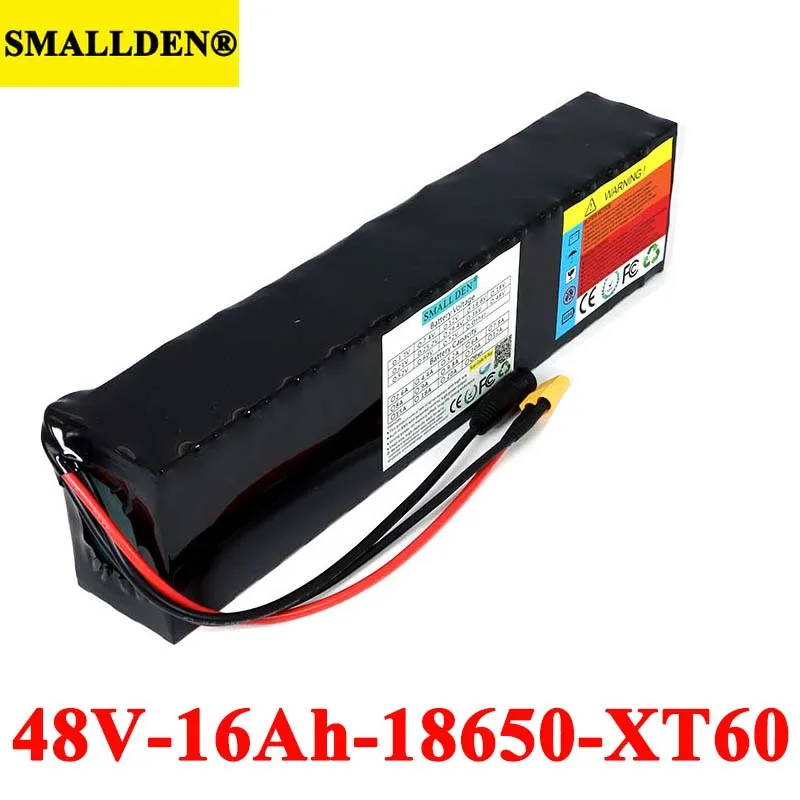 

48V 16000mAh E-bike battery 18650 13S 16Ah li-ion battery pack bike conversion kit 500W 1000w XT60 Plug