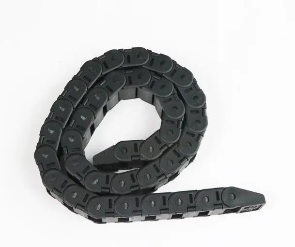 JINAO 1pc 18X18 Open Drag Chain Cable Carrier 18*18mm 1000mm plastic cable chain with End Connectors