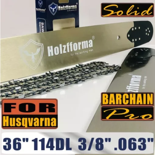 Farmertec Made 36 Inch 3/8 .063 114DL Chain Bar Compatible with Hus 61 66 266 268 272xp 281 288 362 372 390 Chainsaw