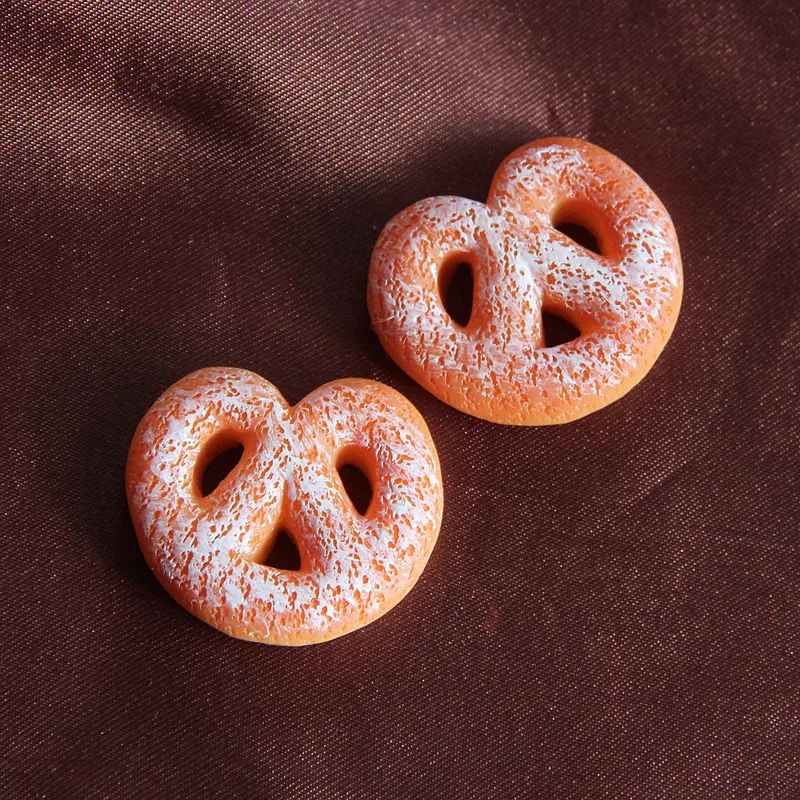 10pcs Cute New Resin Churros Simulation Food Flatback Cabochon DIY Home Decoration Food Accessories,32*27mm