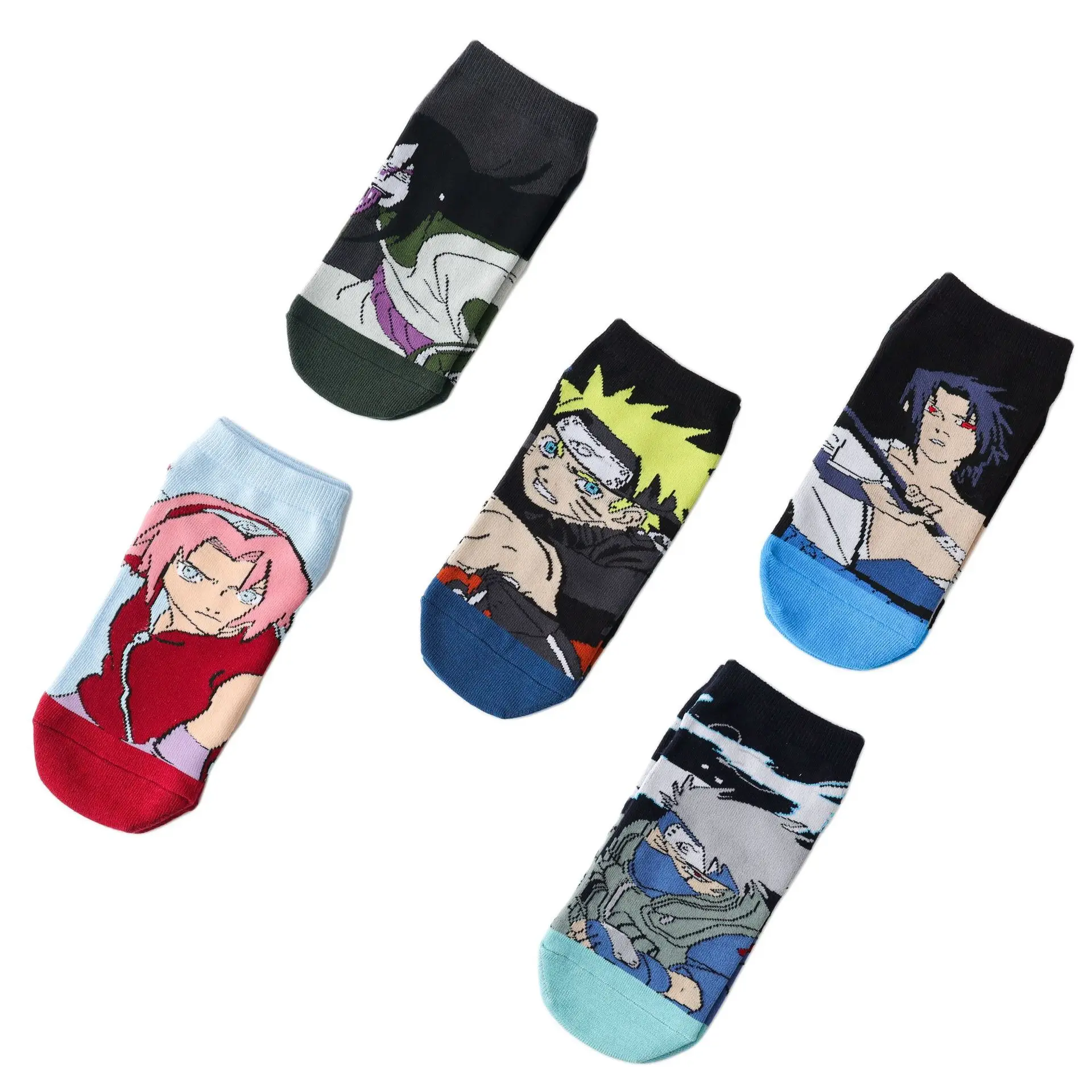 Naruto Socks sanime figure Kakashi Sasuke Orochimaru Sakura Ladies socks casual Cute socks kids socks Boy girl socks Gift socks