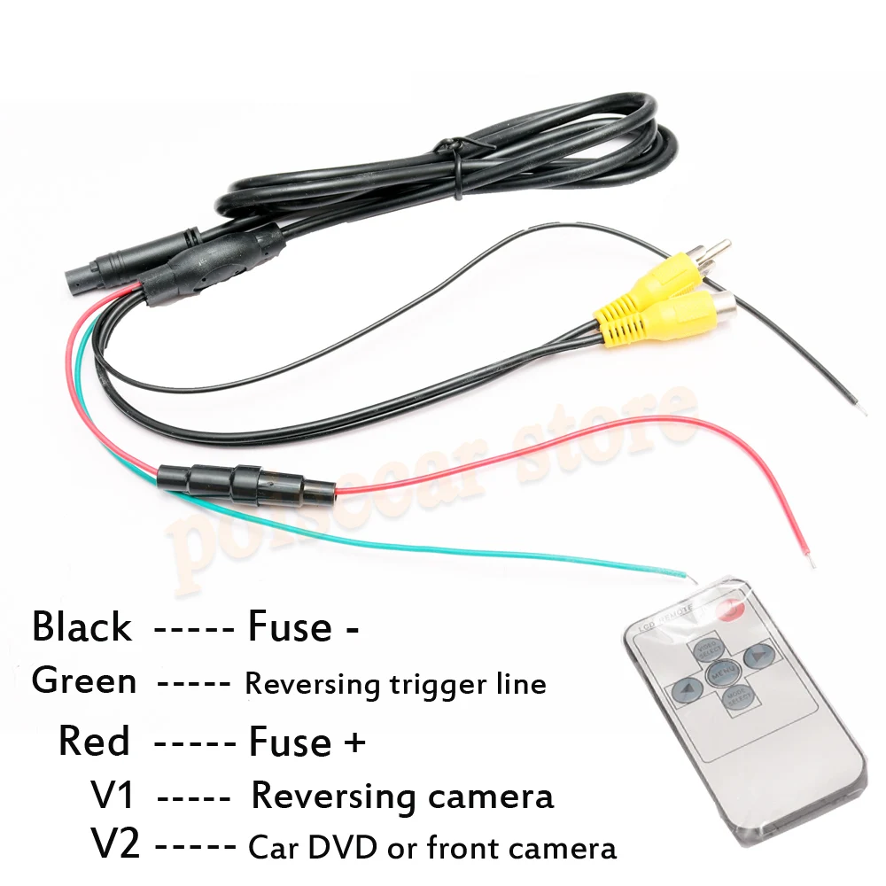 7-inch  TFT LCD Rearview Mirror HD Car Monitor Truck Reversing Image 12-24V Display For Car DVD Parking System
