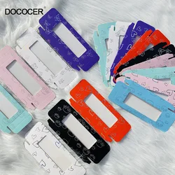 DOCOCER wholesale 5/100ps lashes box soft paper eyelashes packaging for 5D mink eyelashes paper box  free logo