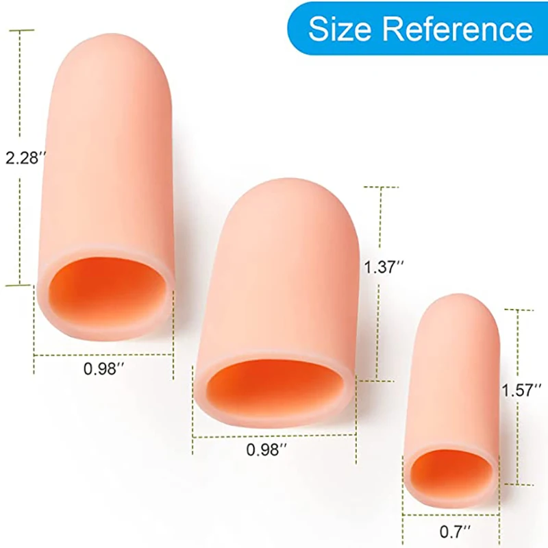 6pcs Silicone Toe Protectors Sleeve Prevent Blister Callus And Corn Relief Pain From Lngrown Toenails Foot Care Tool Toe Caps