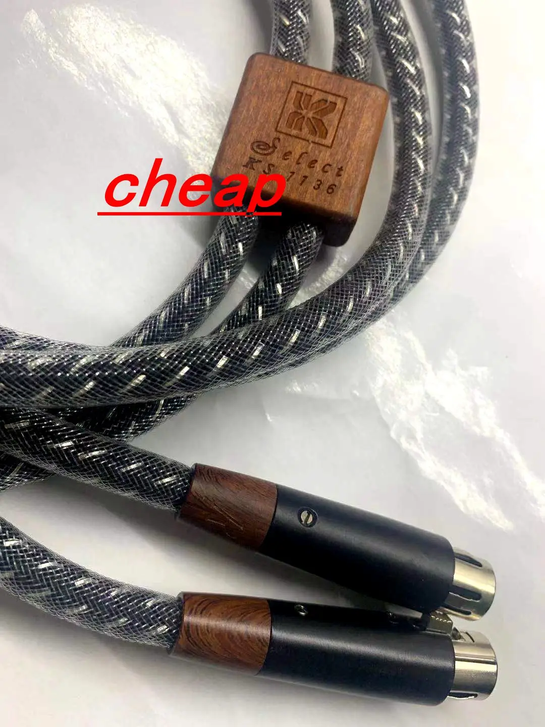 barato- KS-1136 5N OFC cable de interconexión de audio XLR-XLR plateado