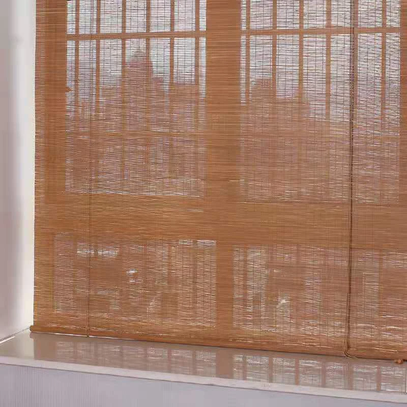 Retro Style Custom Bamboo Curtains Balcony Louver Shading for Factory Price