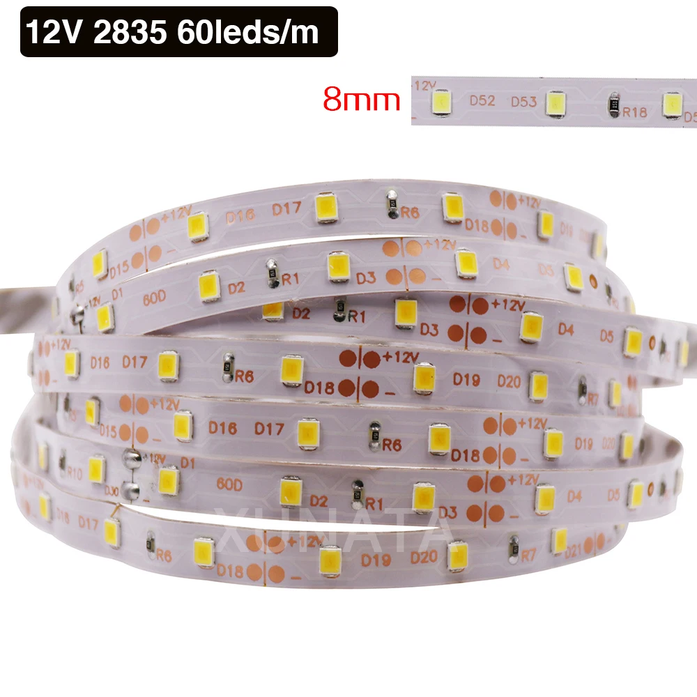 12V 24V Led Strip 5054 2835 5050 60 120 240Leds/m Waterproof Cool/Warm/Natrual White RGB Flexible LED Ribbon Tape Light Lamp 5m