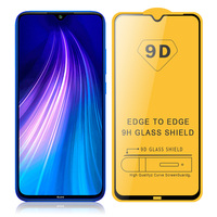 2pc 9D Tempered Glass for Redmi Note 10 Pro 4G 5G 9H Film Glass for Redmi Note 9 Pro Max 9S 8T Note 8 Pro 8A Full Screen Protec