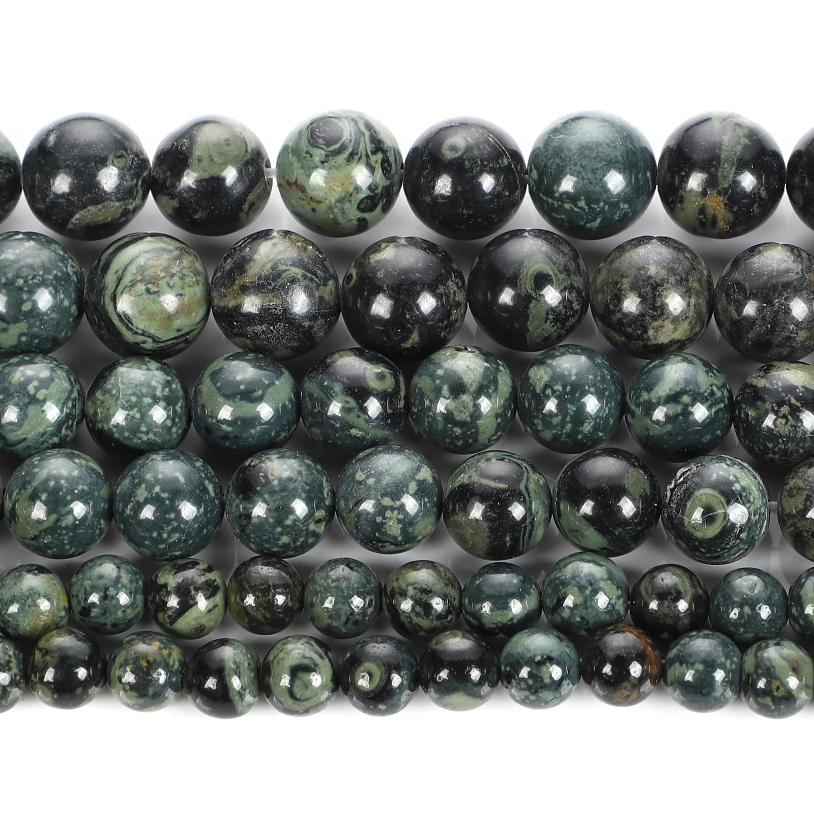 Natural Stone Beads Kambaba Jaspers Round Loose Beads For Jewelry Making Needlework DIY Bracelet Accessories Beads 4/6/8/12MM