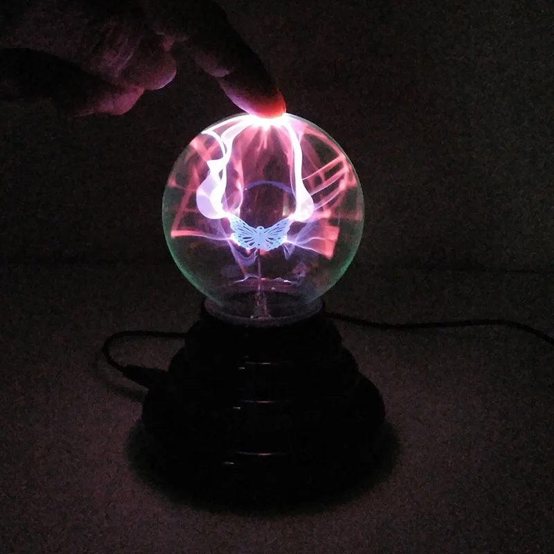2020 Plasma Ball Atomosphere Night Light Lava Lamp Supply By USB and AAA Batteries Kids Gift Magic Lightning Bolt LED Lampen
