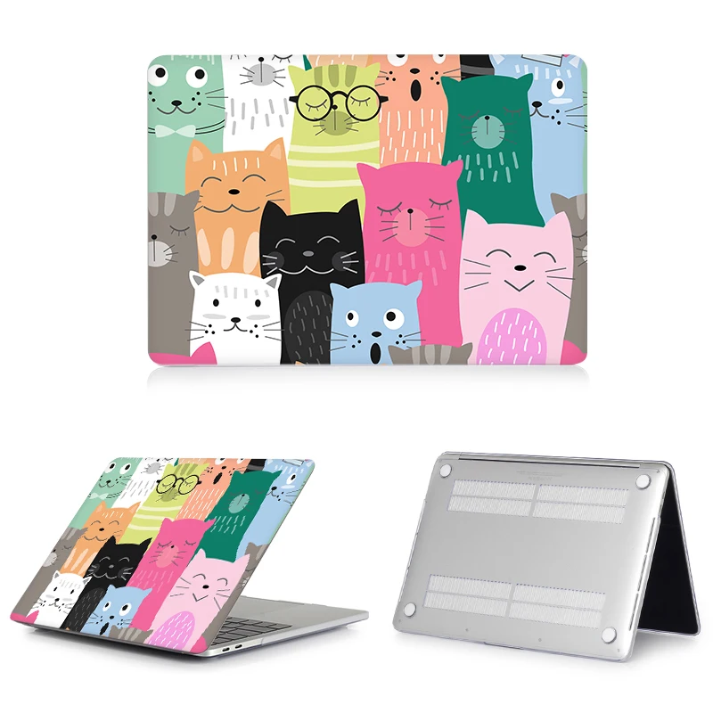 MTT Laptop Case For Macbook Pro 13 14 15 16 inch Touch bar Cute Cartoon Cover For Macbook Air 13 13.6 M1 M2 A2337 A2338 A2681