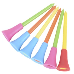 30pc 83mm mehrfarbige Kunststoff Golf Tees langlebige Gummi Kissen Top Golf Tee heißen Verkauf