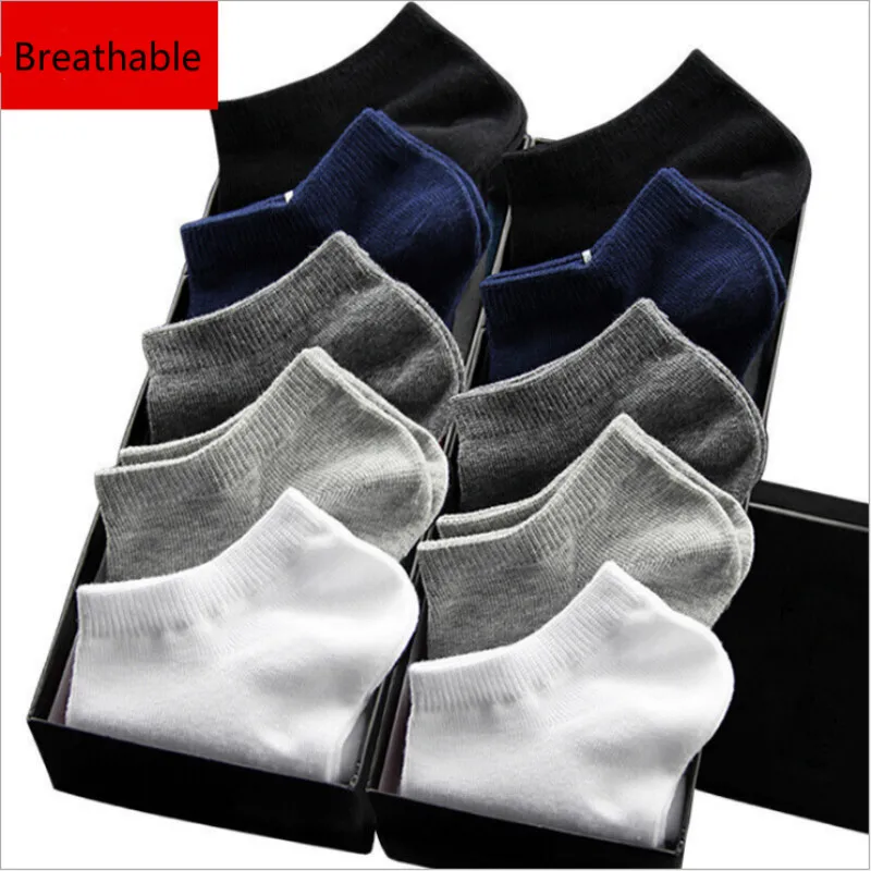 

10 Pairs/Lot Men Cotton Short Male Socks Plus Size EUR38-44 New Classic Business Men’s Dress Sock For Summer Gift