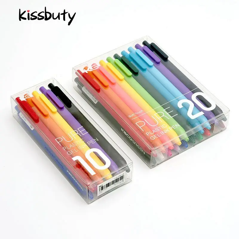 

10/20 Colored Creative Stretch Candy Color Gel Pens press 0.5mm Fashion for Hand account Painting DIY School Stationery Supplies