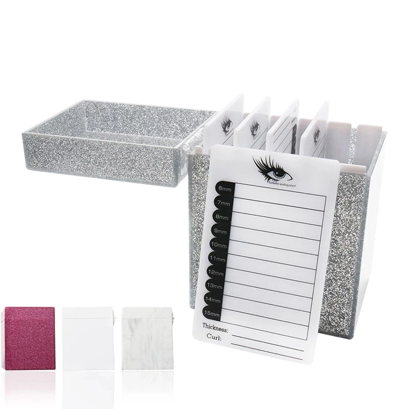 5/10 Layers Eyelash Storage Box 4 Colors Makeup Organizer Eyelash Glue Pallet Lashes Holder Grafting Eyelash Extension Tool