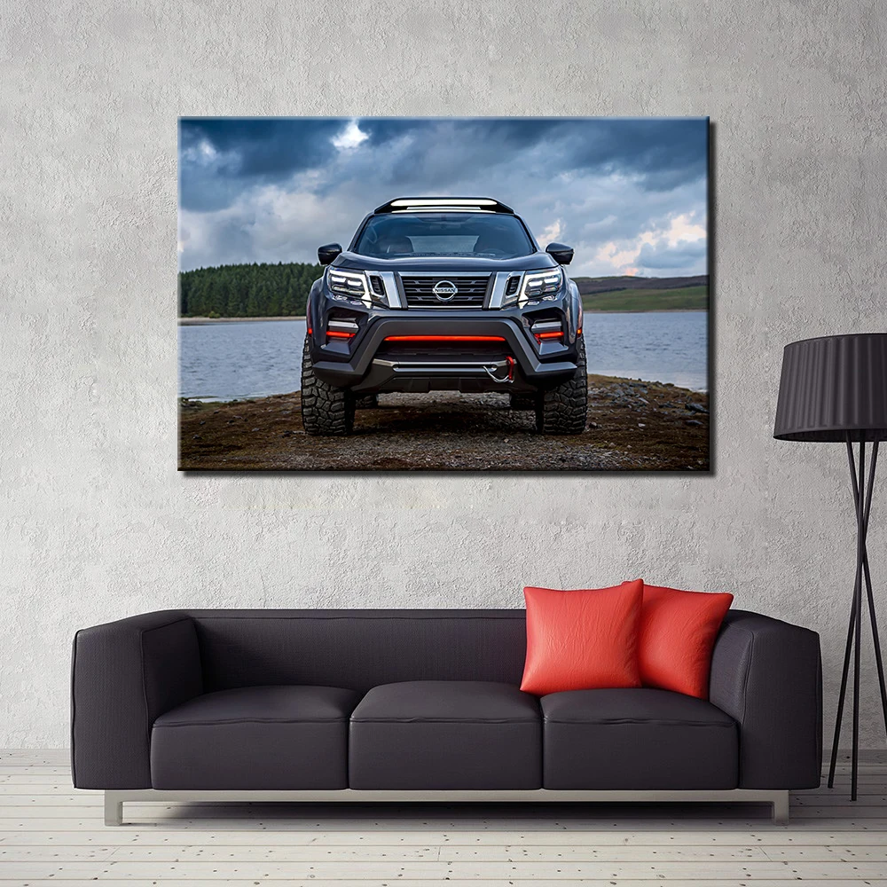 Nissan Navara Pickup Poster Custom Home Decoration Fashion Canvas Fabric Wall Art Car Wallpaper